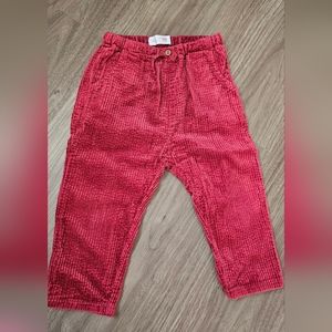 Zara Baby Girls Corduroy Pants Size 18-24 Months.